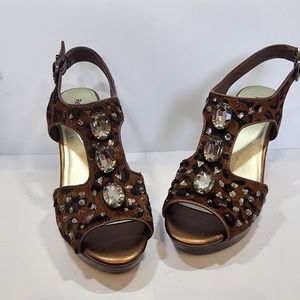 Reba Cheetah Print Wedges